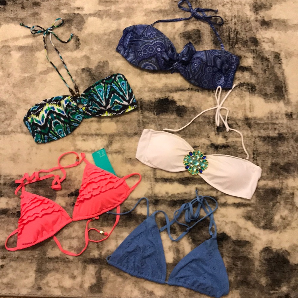 Lot of 5 Bikini Tops